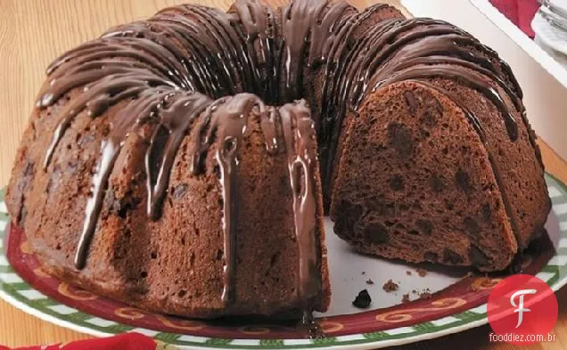 Pão De Massa De Chocolate Duplo