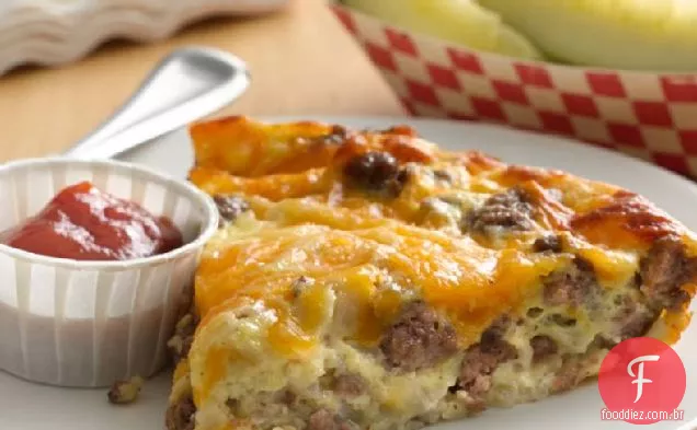 Torta De Cheeseburger Incrivelmente Fácil