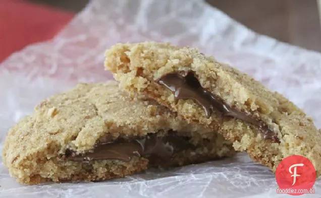 Manteiga De Amendoim-Chocolate-Biscoitos De Pretzel