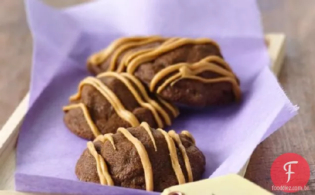 Biscoitos De Chocolate Recheados Com Manteiga De Amendoim