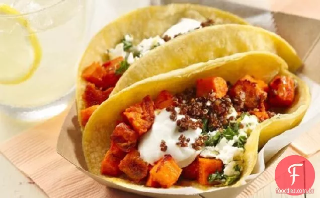 Harissa Sem Glúten Tacos De Batata Doce Assada