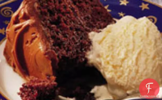 Melhor Bolo De Chocolate Com Cobertura de Fudge