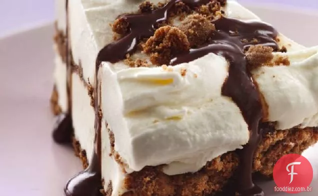 Torta De Sorvete De Biscoito De Chocolate Sem Glúten