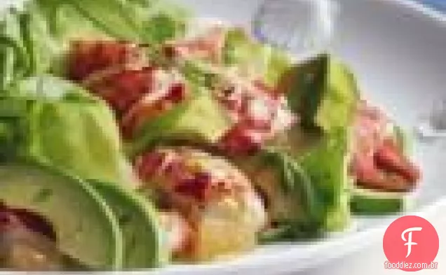 Salada De Alface Com Lagosta E Manteiga