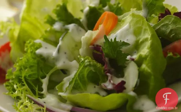 Molho De Iogurte Com Sementes De Limão E Papoula