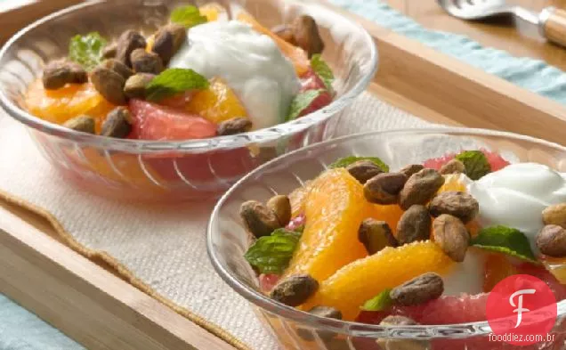 Salada Em Camadas De Iogurte Cítrico