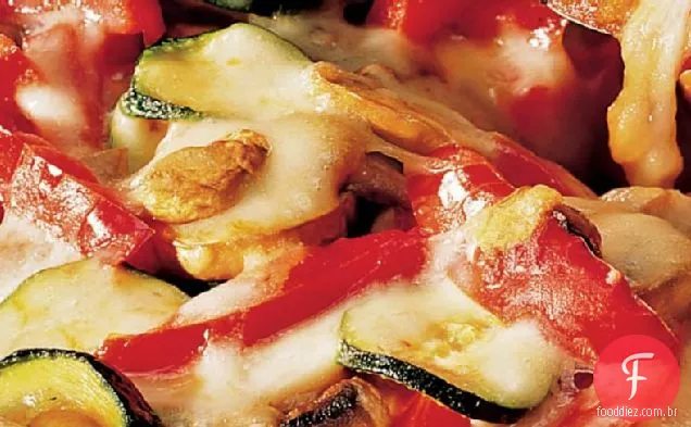 Torta De Pizza Muito Vegetariana