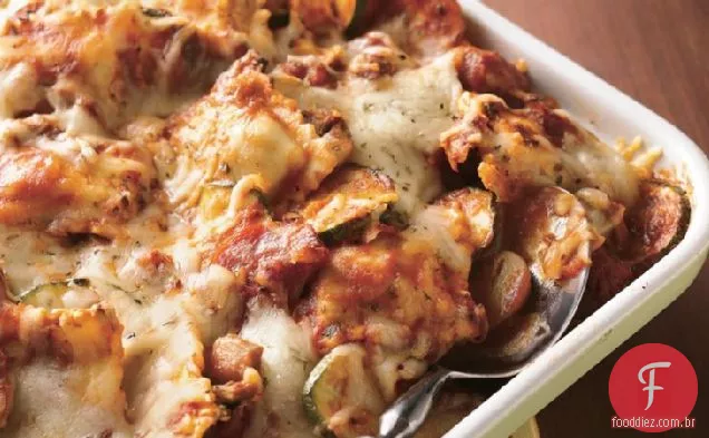 Salsicha Ravioli Caçarola