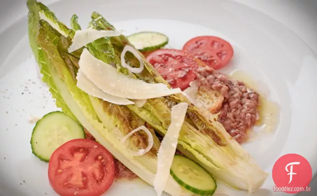 Sério Sem Carne: Corações De Romaine Grelhados Com Azeite Rústico Dr