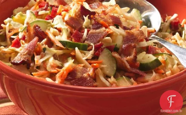 Bacon e Mel-Mostarda salada de repolho