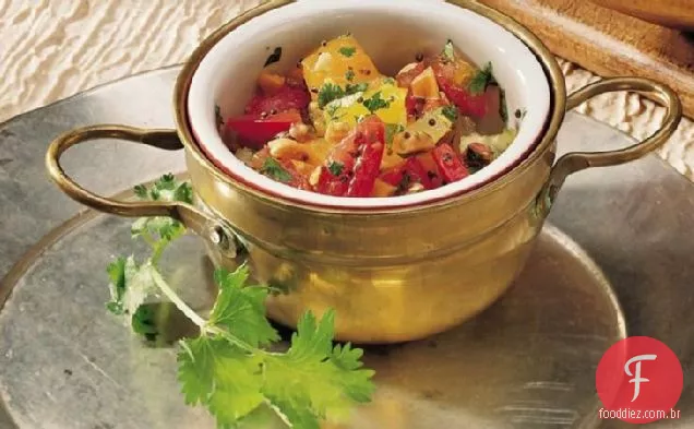 Salada De Tomate Picada (Tamatar Nu Salade)