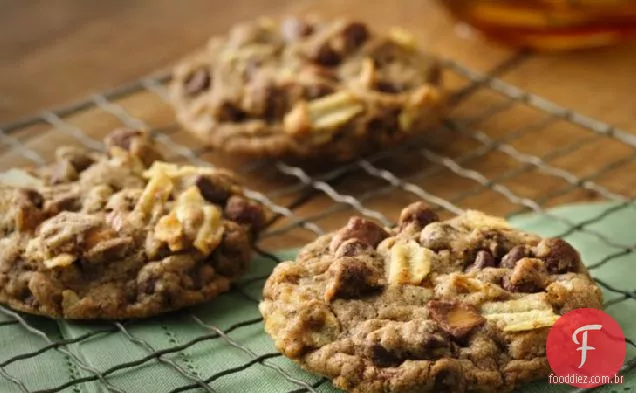 Biscoitos de composto de Chocolate e caramelo