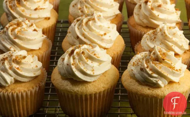 Cupcakes de Limão Com Cobertura de queijo creme de limão