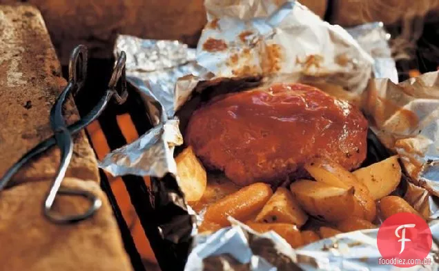 Pacotes De Refeição De Pão De Carne Grelhada