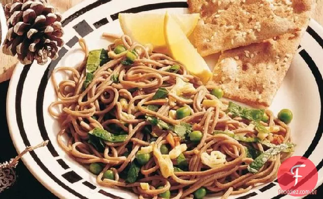 Macarrão Soba com molho de gengibre