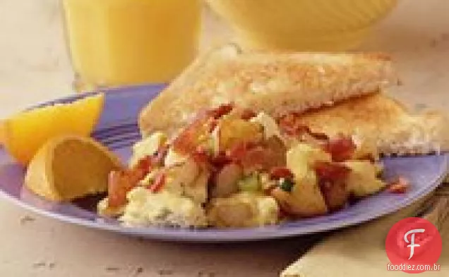 Batata, Bacon e ovo Scramble