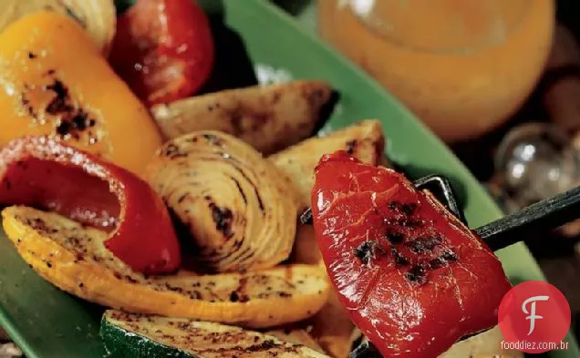 Vegetais Grelhados Picantes