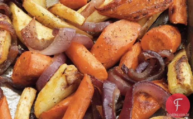 Vegetais De Raiz Com Vidro Balsâmico