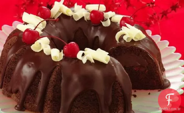 Bolo De Trufa De Chocolate E Cereja