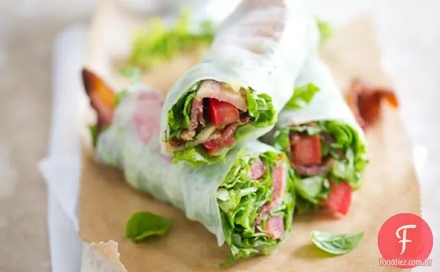 Bacon alface tomate (blt) Rolinho Primavera