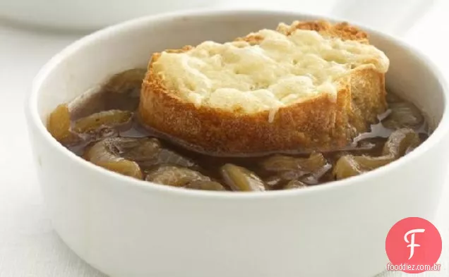 Sopa De Cebola Francesa Saudável