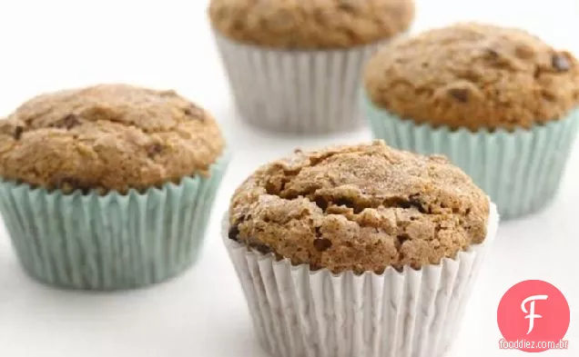 Muffins De Banana E Chocolate Saudáveis