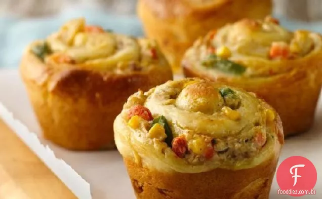 Cupcakes De Torta De Frango