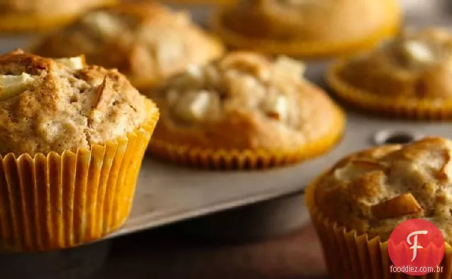 Muffins de Pêra e gengibre