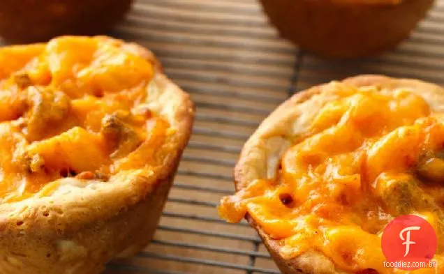 Chili and Cheese Mini pasta Pies