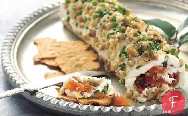 Frutas secas e queijo creme Roulade