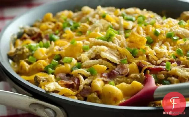 Frigideira de hambúrguer de Cerveja e Bacon