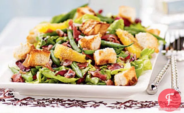 Radicchio, Verts de Haricots, e salada doce da alface