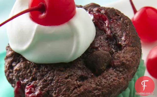 Bolos De Muffin Da Floresta Negra