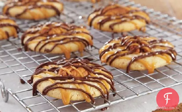 Caramel - Chocolate Pecan Cookies