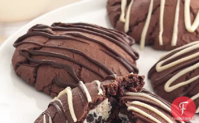 Biscoitos e bombons creme