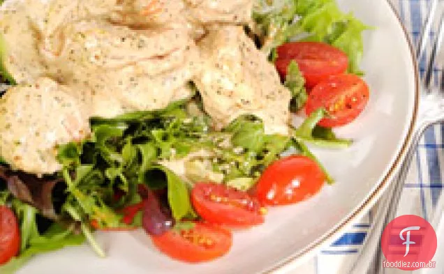 Salada de camarão e abacate da Emeril com Remoul ao estilo de Nova Orleans