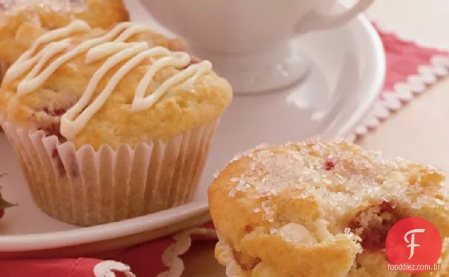 Muffins De Chocolate Branco Com Framboesa
