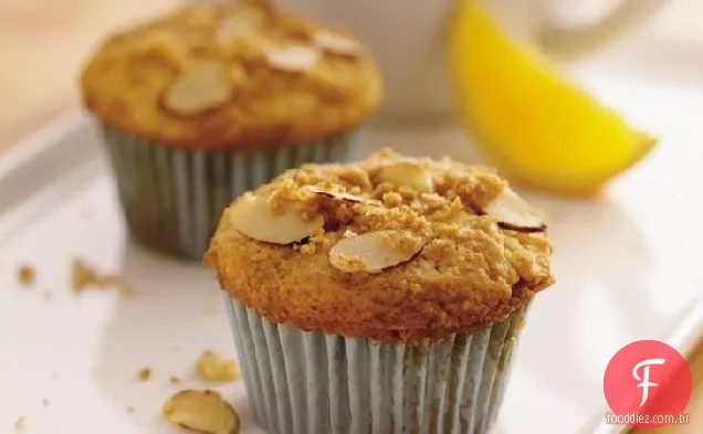 Muffins Streusel Laranja-Amêndoa