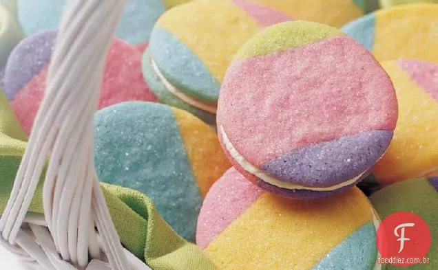 Rainbow Egg Cookies
