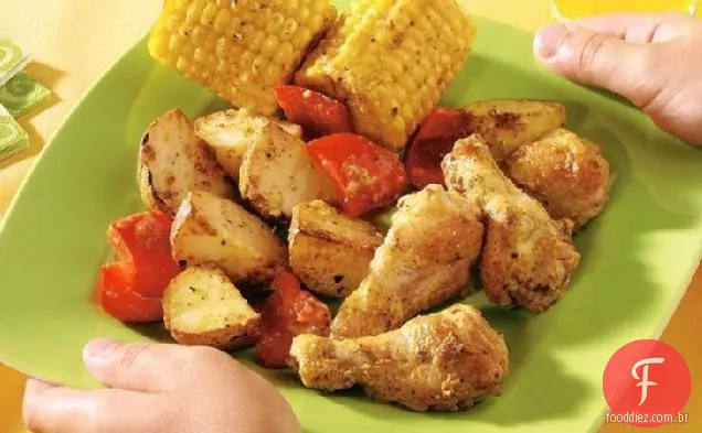 Jantar De Drummie De Frango Assado