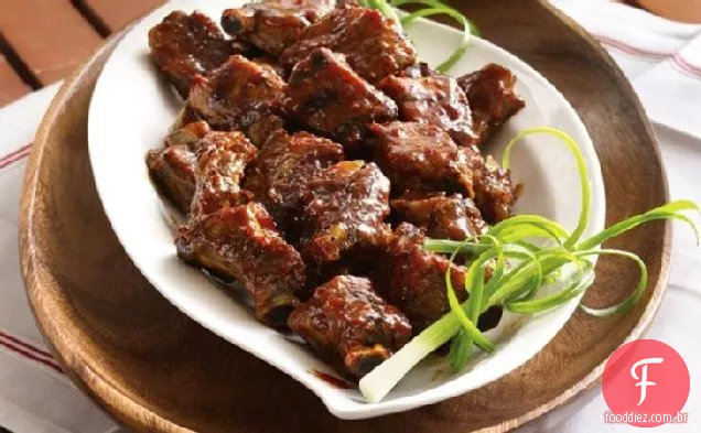 Slow-Cooker Grelhado Picante Chili-Vitrificado Riblets