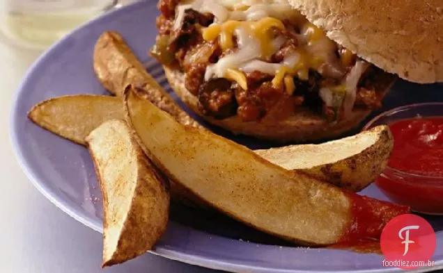 Fatias De Batata Frita No Forno