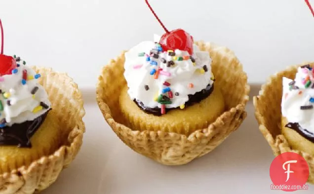 Hot Fudge Sundae Cupcakes