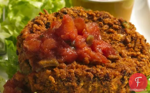 Feijão vermelho e bolos de arroz