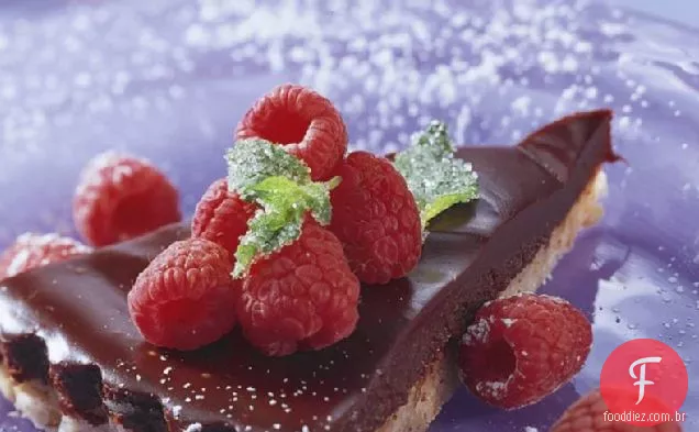 Torta De Trufa De Framboesa