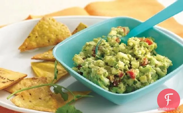 Guacamole e batatas fritas