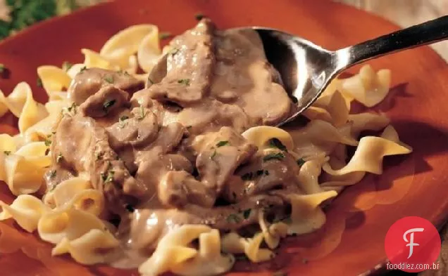 Stroganoff de carne clássica (mais leve )