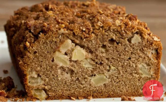 Pão rápido de maçã com Pecan Streusel