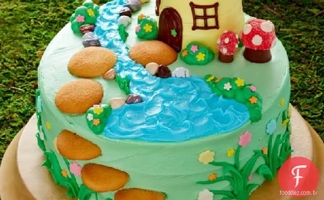Bolo De Jardim De Fadas