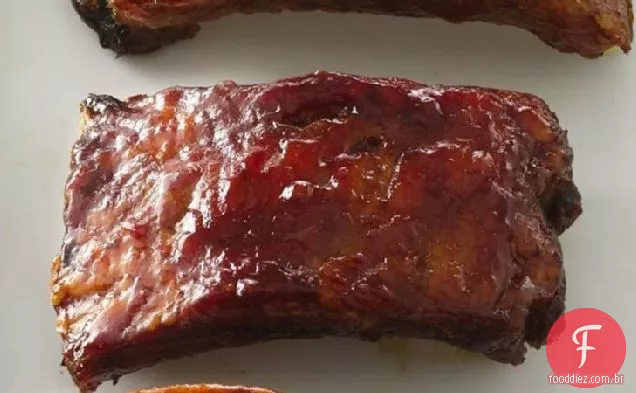 Costelas traseiras com molho saboroso